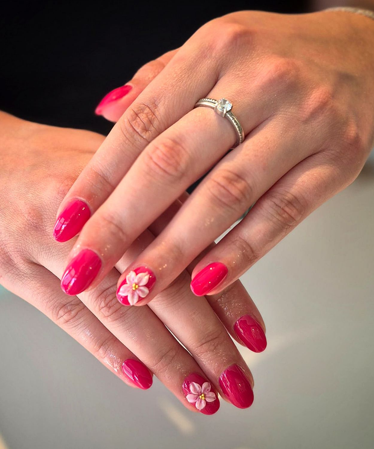 POSE DE SEMI-PERMANENT AVEC NAIL ART 3D
