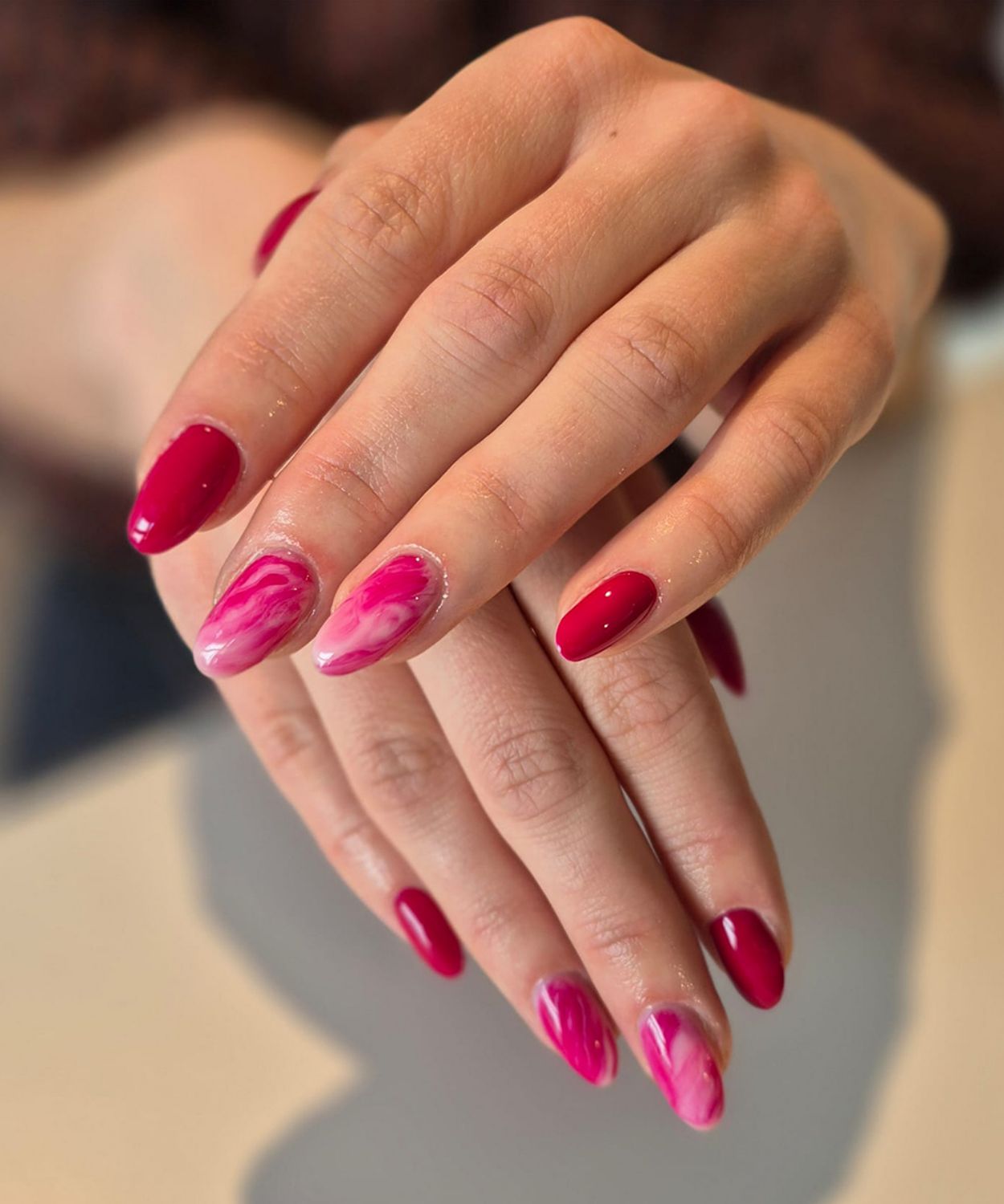 GAINAGE EN GEL AVEC NAIL ART